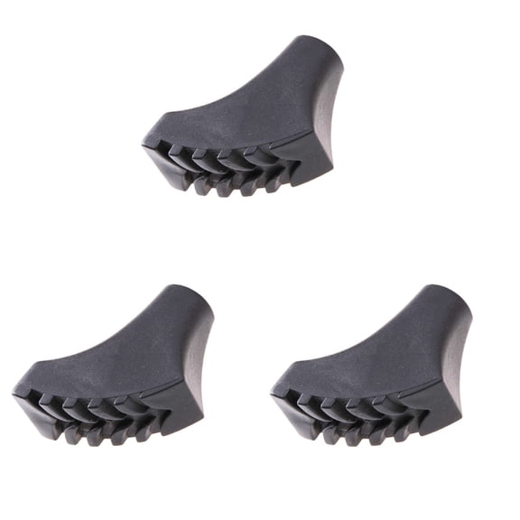 3 Count Hiking Accessories Rubber Trekking Pole Tips