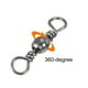 thumbnail image 4 of Giratorio de Carrete de Pesca, 30 Piezas 33lb Accesorios de Terminal de Acero al Carbono, Negro, 4 of 6