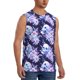 thumbnail image 2 of Fotbe blue starry sky Skull flower Men's Camiseta sin Mangas Estampada para Hombres, Playera Casual para Gimnasio, Entrenamiento, Playa-XX-Large, 2 of 7