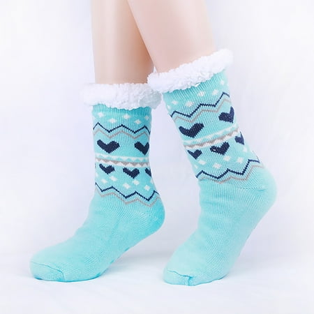 

Tejiojio Winter Socks Clearance Extra-warm Indoor Socks Women Bed Socks Warm Winter Gift Soft Floor Sock