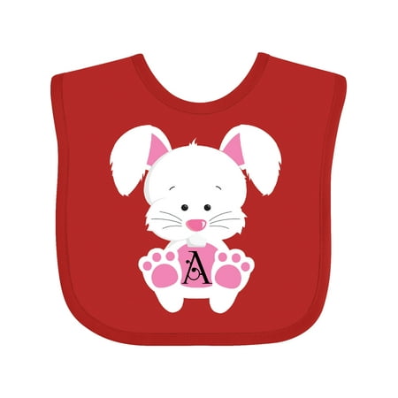 

Inktastic Easter Bunny Letter a Monogram Boys or Girls Baby Bib