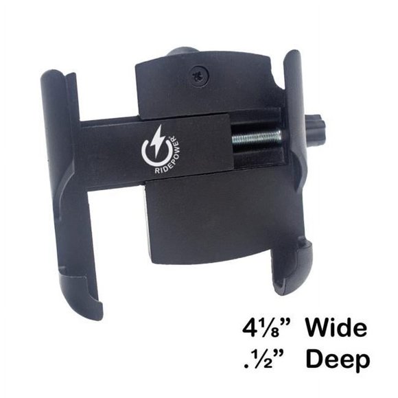 RidePower RPMETALMOUNTLG All Metal Phone mount with ball mounting Adapts to phones 4 ' wide and 1/2' deep. Articulating ball mounting.