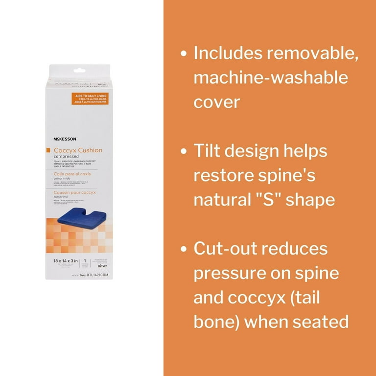McKesson Compressed Coccyx Support Seat Cushion