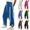thumbnail image 2 of Utoimkio Wide Leg Harem Pants for Women Drawstring Loose Baggy Sweatpants for Women with Pockets, 2 of 5