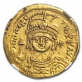thumbnail image 2 of Byzantine AV Solidus Mau Tiberius (582-602 AD) AU NGC (S-528), 2 of 3