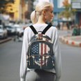 thumbnail image 7 of JIALIOU Mini Backpack Purse for Women Quilted Casual Daypack Small Travel Shoulder Bag, American Skull, 7 of 7