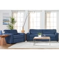 thumbnail image 6 of New Classic Furniture Kylo 2 PC Fabric Sofa and Cuddle Chair Set in Blue, 6 of 10