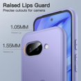 thumbnail image 5 of JETech Matte Case for Google Pixel 9a 6.3-Inch 2025, Frosted Translucent Back Slim Cover (Iris), 5 of 6