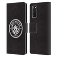 thumbnail image 1 of Head Case Designs Officially Licensed Manchester City Man City FC Badge Black White Outline Leather Book Wallet Case Cover Compatible with Samsung Galaxy S20 / S20 5G, 1 of 6