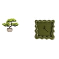 thumbnail image 1 of Árbol bonsái artificial,Árbol bonsái artificial para decoración de escritorio de interior y hogar,Árbol bonsái falso Planta falsa en maceta Planta falsa,Reloj de pared,Reloj de pared, 1 of 8