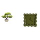 thumbnail image 1 of Colección De árboles Bonsái Artificiales, Centros De Mesa De Plantas Artificiales, Reloj De Pared Cuadrado, Decoración, Regalos, Adorno Silencioso, Reloj Colgante Para Baño, Estudio De, 1 of 8