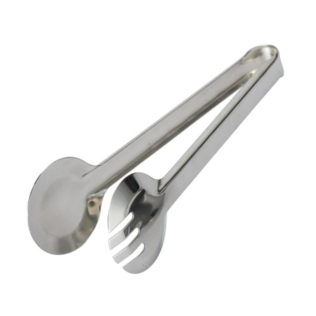 Abrazadera de Clip de de Comida Del Buffet Del Bbq de Del Acero Inoxidable Diente único Baoblaze Pinzas para alimentos de acero inoxidable