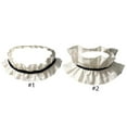 thumbnail image 3 of Elegant Detachable Cotton Neck Ruff Neckpiece Adjustable Ribbon Tie Ruffled False Collar For Top And Dress Evening Wear, 3 of 17