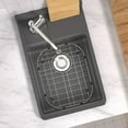 thumbnail image 3 of SANNO Sink Protector Grid for Kitchen Sink, 14.57" L X 11.22" W Bottom Grid with Rear Drain Hole, Sink Rack Sink Bottom Grid for Single Bowl Sink, Stainless Steel 1 Pack, 3 of 5