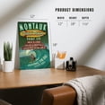 thumbnail image 4 of Montauk, Surf Shop Vintage Sign (12x18 Aluminum Art, Indoor Outdoor Metal Sign Decor), 4 of 5