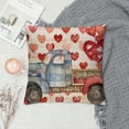 thumbnail image 2 of PHYHOO Buffalo Plaid Valentines Day Pillow Covers Valentines Day Decor for Home Red Love Heart Truck Valentine Pillows Decorative Throw Pillows Valentines Day Decorations Beige, 2 of 5