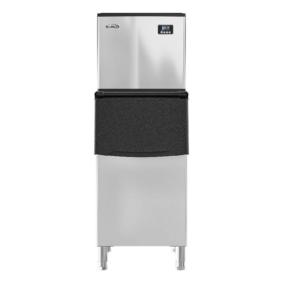 25 in. Stainless-Steel Commercial Ice Maker with Full Cube Production, 420 Lbs/24h KM-CIM-400