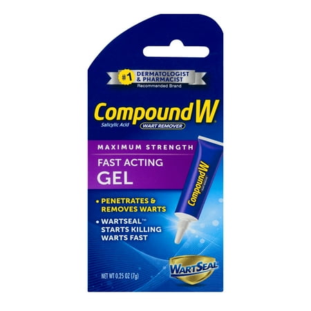 Compound W Wart Remover Fast Acting Gel Maximum Strength, 0.25 Oz