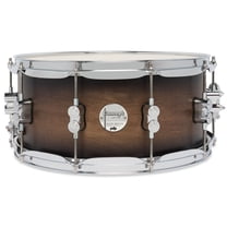 PDP PDCM6514SSSCB 6.5 x 14 in. Concept Maple Snare Drum with Chrome Hardware - Satin Charcoal Burst Lacquer