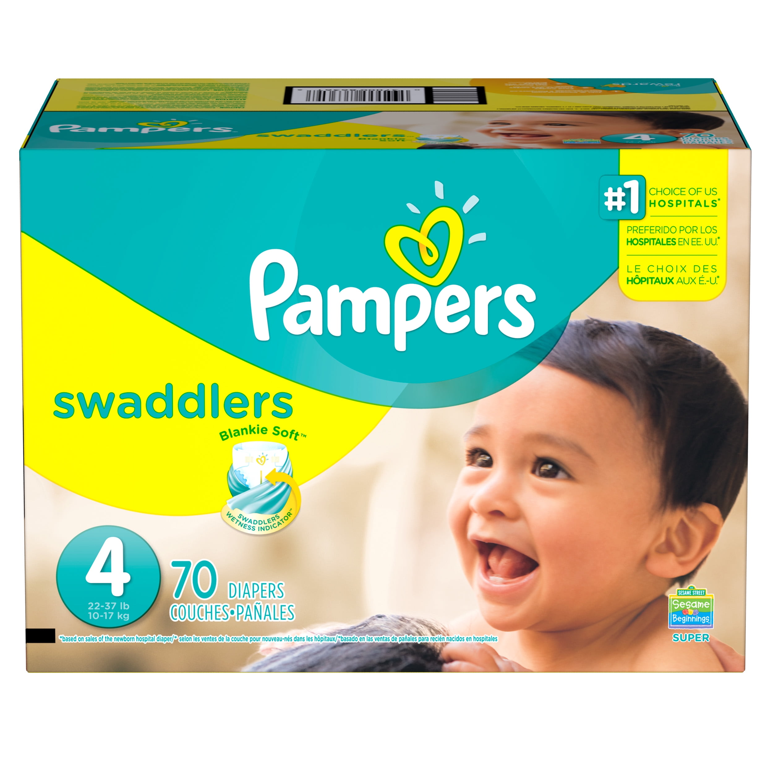 pampers diapers size 4 walmart