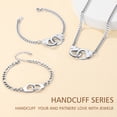 thumbnail image 2 of FindChic Bracelets for Women Handcuffs Cuban Chain Stainless Steel Y2K Jewelry Gift for Her Birthday Christmas, 7.5inch, 2 of 9