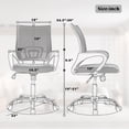 thumbnail image 2 of CL.HPAHKL Mesh Office Chair with Wheels, Ergonomic Desk Chair Comfortable Computer Chair with Lumbar Support Armrest Executive Rolling Swivel Adjustable Task Chair for Home Office, Blue, 2 of 7