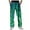 A-Green366, variant on Men's Sequin Pants Relaxed Fit Pocketed Long Pants Sparkly Nightclub Performance Pants