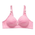 thumbnail image 2 of Bixock Plus Size Bra for Women Push Up Bra Wireless Bra Thin Lift Support Abjustable Soft Breathable Straps Everyday Casual Comfortable Women Under Wear, 2 of 6