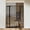 Black, variant on 55.1" Extra Tall Pet Gate for Cats Dogs, 29.5"-43" Wide Pressure Mounted Steel Wire Metal Walk Through Safety Fence with Adjustable Small Built-In Cat Door for Indoor Stairs Doorways Kitchen