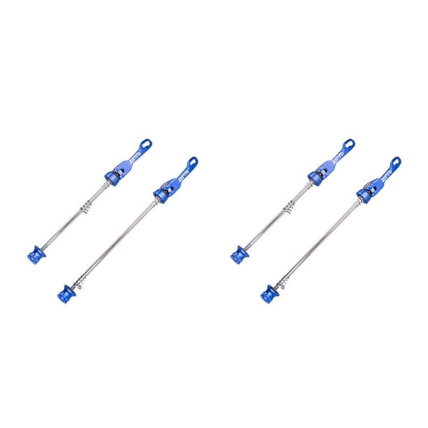 Greeniant 1 par de pinchos de ciclos ZTTO, pinchos de bicicleta de liberación rápida anodizados profesionales, reemplazo de componentes de Azul 2piezas