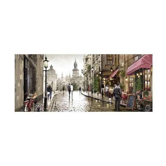 Trademark Fine Art The Macneil Studio Cafe Milano Canvas Wall Art - 8x19