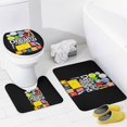 thumbnail image 4 of Battle for Dream Island BFDI 4PCS Bathroom Sets Shower Curtain Sets with Toilet Lid Cover, U-Shaped Mat And Bath Mat, 4 of 8