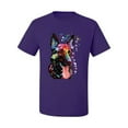 thumbnail image 2 of Wild Bobby Dean Russo German Shepherd Dog Lover Men Graphic Tee, Purple, 3X-Large, 2 of 5