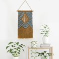 thumbnail image 3 of 1 * de macramé, creativo con flecos, tapiz tejido para decoración de , dormitorio, salón, BLESIY tapiz tejido macramé, 3 of 7