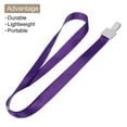 thumbnail image 5 of Uxcell Flat Neck Lanyards with Hook for ID Card Name Tag Badge Holders Purple 5Pack, 5 of 6