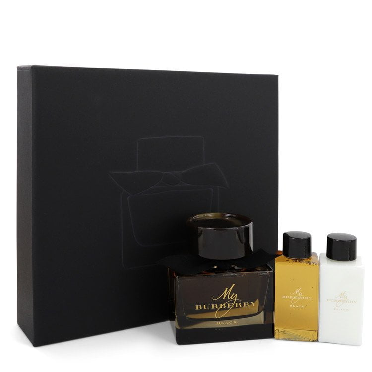 My Burberry Black Perfume by Burberry, Gift Set - 3 oz Eau De Parfum + 2.5 oz Body Lotion + 2.5 oz Shower Gel - Walmart.com