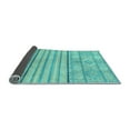 thumbnail image 2 of Ahgly Company Indoor Square Abstract Light Blue Modern Area Rugs, 6' Square, 2 of 4