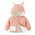 thumbnail image 4 of Fesfesfes Newborn Baby Girls Boys Little Kids Fleece Jacket Winter Warm Coat Knit Outwear Hooded Jumpsuit, 4 of 5