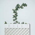 thumbnail image 3 of Balsa Circle 6 feet Frosted Green Artificial Eucalyptus Leaves Ivory Roses Flowers Vine Greenery Garland Wedding, 3 of 8