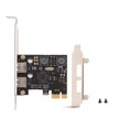 thumbnail image 1 of USB3.0 Expansion Card, 2 USB3.0 Ports PCIE Expansion Card Closed High Power Inductor  For Win8 For Win10 For XP ANGGREK USB3.0 Expansion Card, 1 of 8