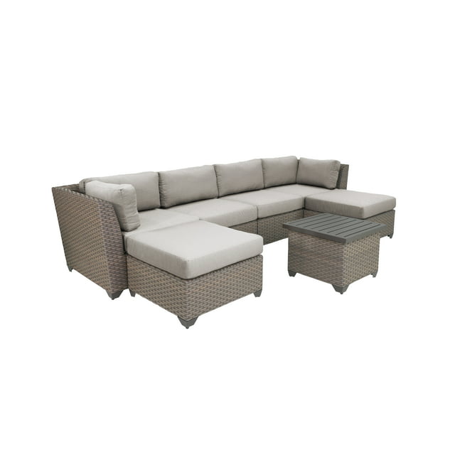 Florence 7 Piece Outdoor Wicker Patio Furniture Set 07a