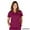 BURGUNDY, variant on WOMENS MOCK WRAP SCRUB TOP 12 COLORS XXS-2XL
