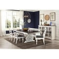 thumbnail image 3 of Pemberley Row Mahogany White/Dark Brown Chair Ladderback 41"H Unassembled, 3 of 9