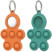 LORALA Air Tag Holder with Keyring, Silicone Protective Case Compatible with Apple AirTags 2021, A Toy Keychain