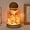 Orange, variant on Amethyst Bud Night Lamp 6.3" Natural Healing Crystal Aroma Stone Diffuser Bedside Lamp USB Port 3 Colours Dimming Mode Bedroom Lamp Home Decor