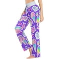 thumbnail image 3 of Women Pajama Pants Lounge Pants Long Stretch Comfy Sleepwear Rainbow Unicorn Ice Cream, 3 of 7
