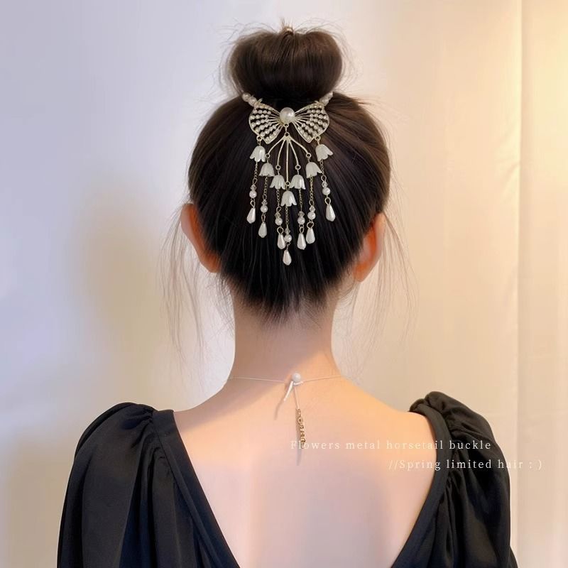 EKE Women’s Hair Clip Vintage Retro Back-Wear Elegant Hair Accessory with Fashion Texture
