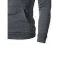 thumbnail image 4 of Fashnice Chandails en Molleton pour Hommes Sweat à Capuche Manches Longues Coupe Régulière Sport Gris Foncé S, 4 of 5