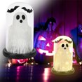 thumbnail image 1 of Decoración interior de Halloween | Fantasmas iluminados en cloche de cristal | Figuras fantasmales iluminadas adorables | Iluminación de Acento Espeluznante | Decoración festiva del hogar, 1 of 6