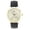 BlkGld ; Gold, variant on Genuine Real Diamond at 12 o'clock Elegant and Classy Mens Watch for all Occasions - Easy Reader Simplistic Slashes at every hour - Handsomely Stunning